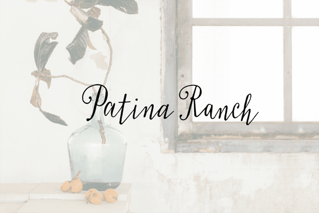 Patina Ranch, branding, logo, graphic design, WordPress, Shopify