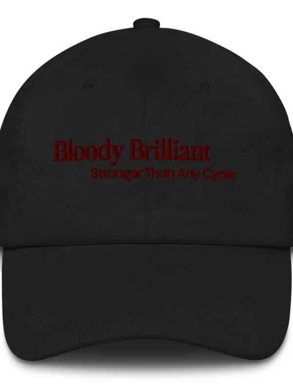 Bloody Brilliant (red text) - Hat - Image 3