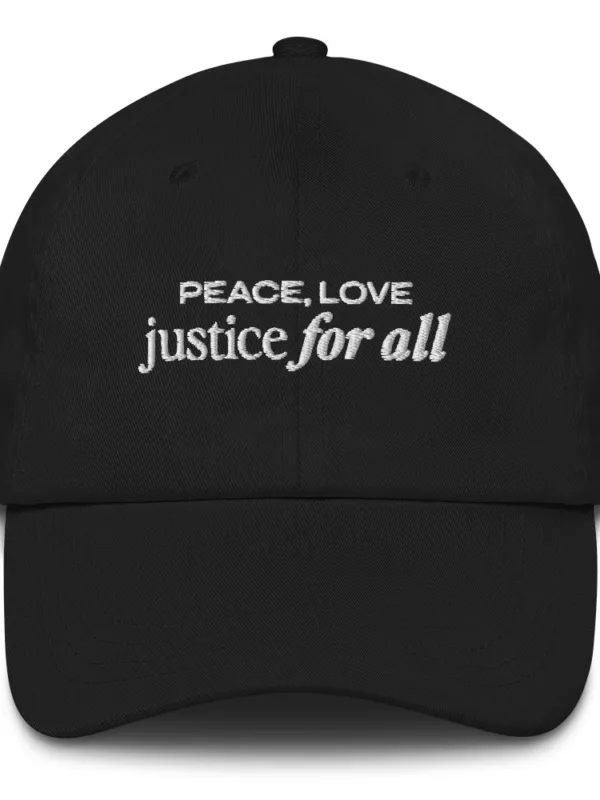 Justice for All (white text) - Hat - Image 2