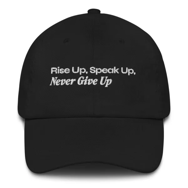 Never Give Up (white text) - Hat