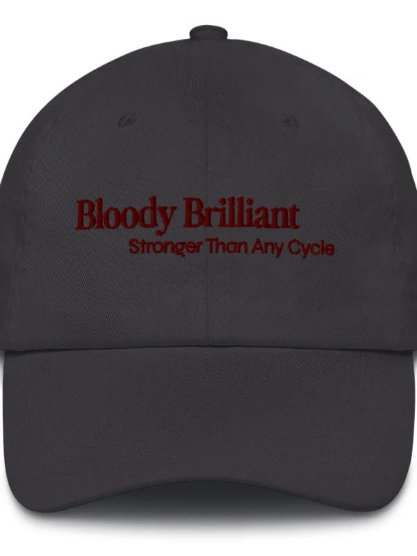 Bloody Brilliant (red text) - Hat - Image 5