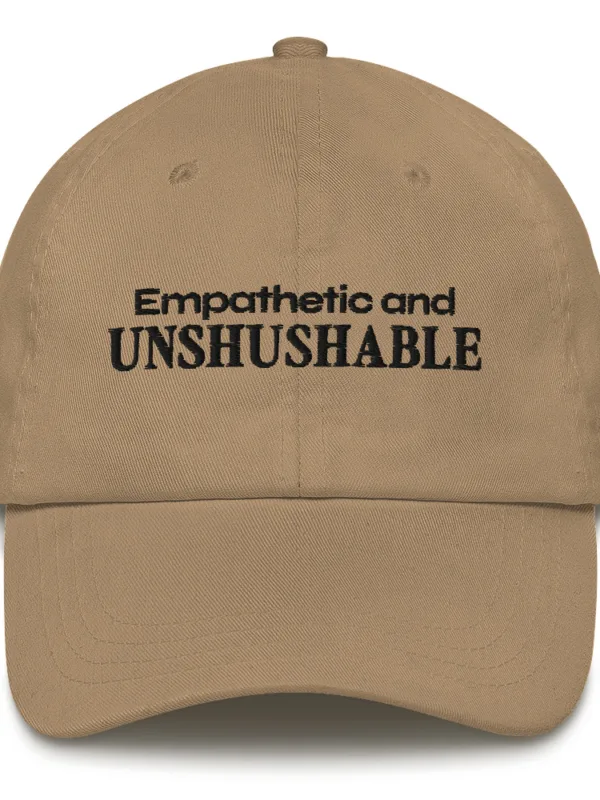 Unshushable (black text) - Hat - Image 2