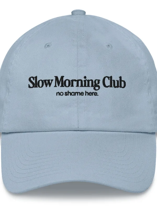 Slow Morning Club (black text) - Hat - Image 7