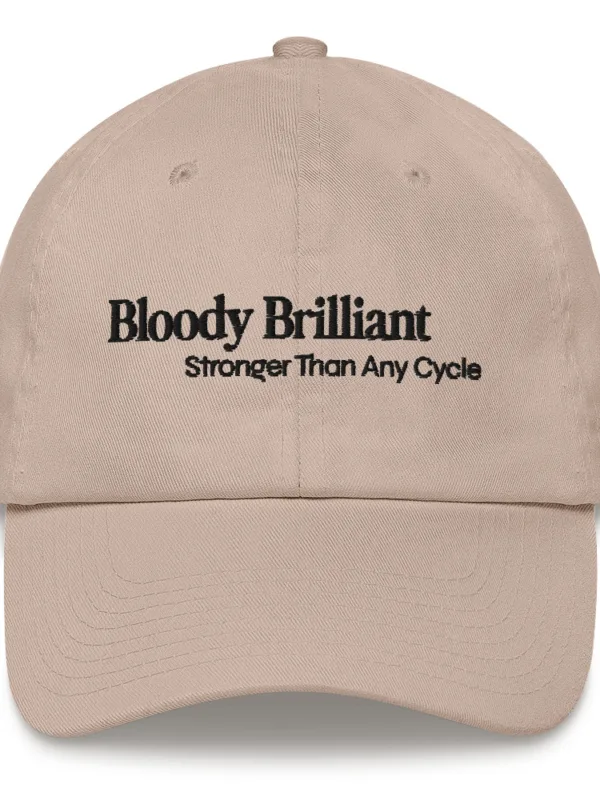 Bloody Brilliant (black text) - Hat - Image 3