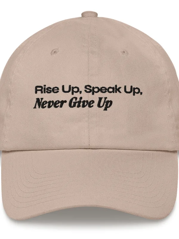 Never Gift Up (black text) - Hat - Image 3