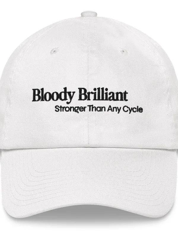 Bloody Brilliant (black text) - Hat - Image 5