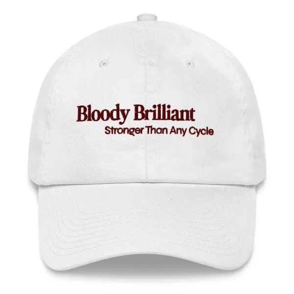 Bloody Brilliant (red text) - Hat