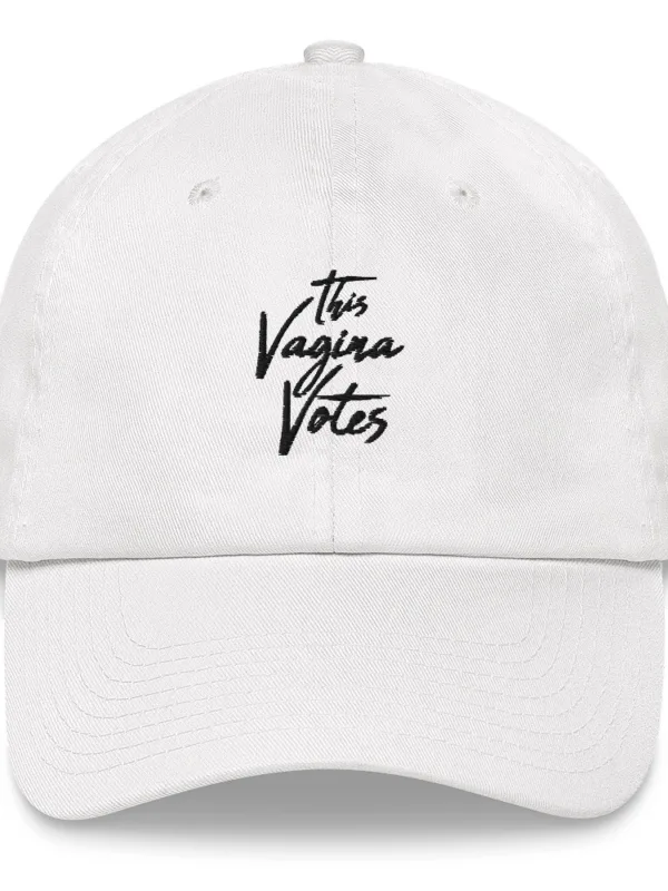 This Vagina Votes (black text) - Hat - Image 5