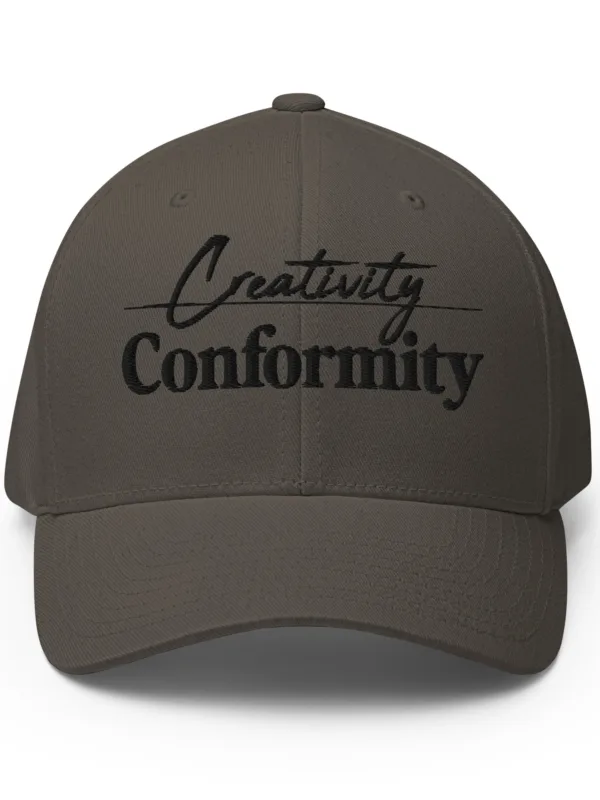 Creativity / Conformity (black text) - Structured Twill Cap - Image 2