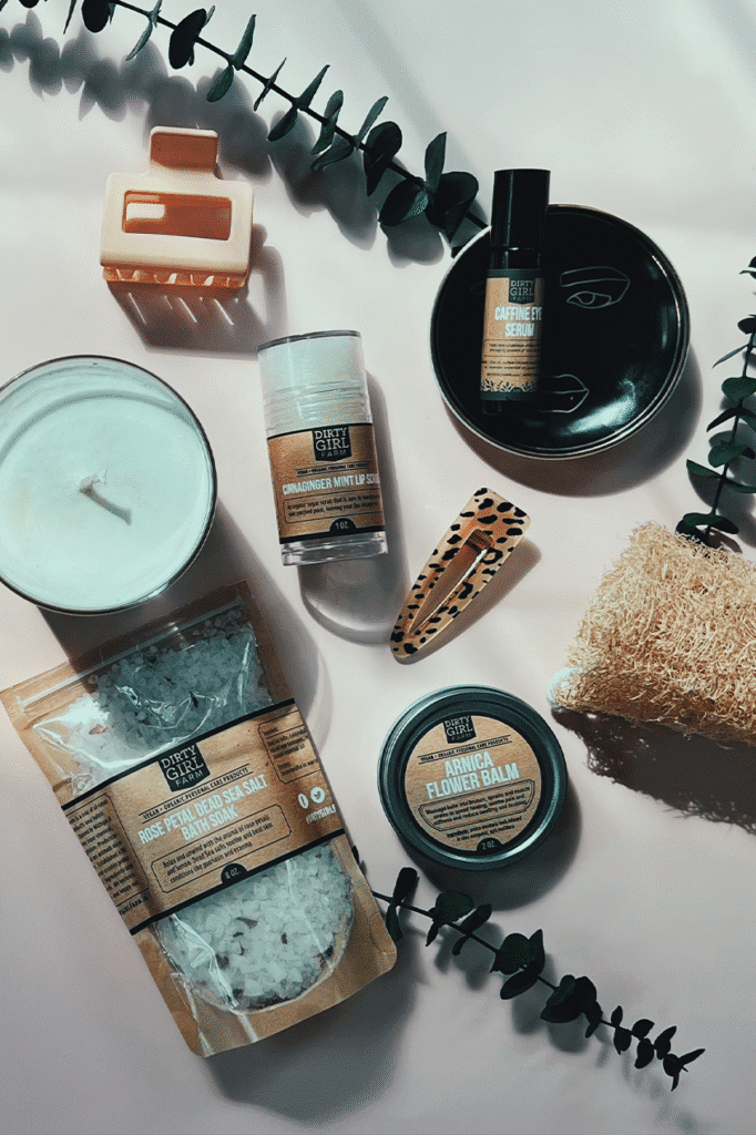 Product Photography for local organic skincare, body care line