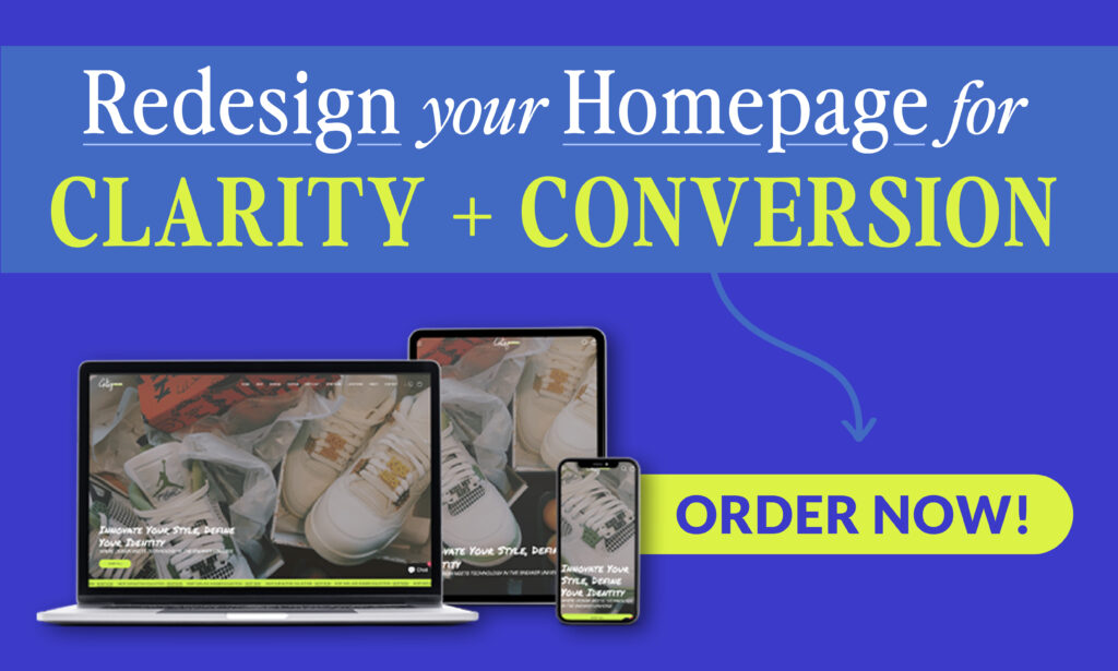 Homepage Redesign for Small Businesses | Bliss and Tell Creative