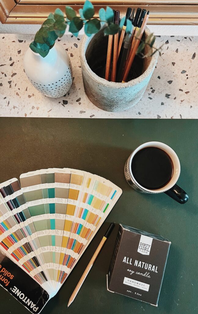 Bliss and Tell Creative - color design options and pencils
